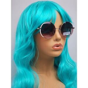 FGX by Foster Grant Gold & White Full Round Metal Frame Sunglasses 52077FGX020